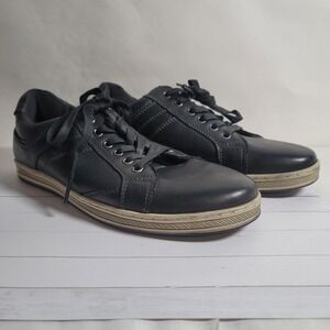 Propet Men's Casual Leather Shoes MCV012L  Size 9.5 Black Sneakers